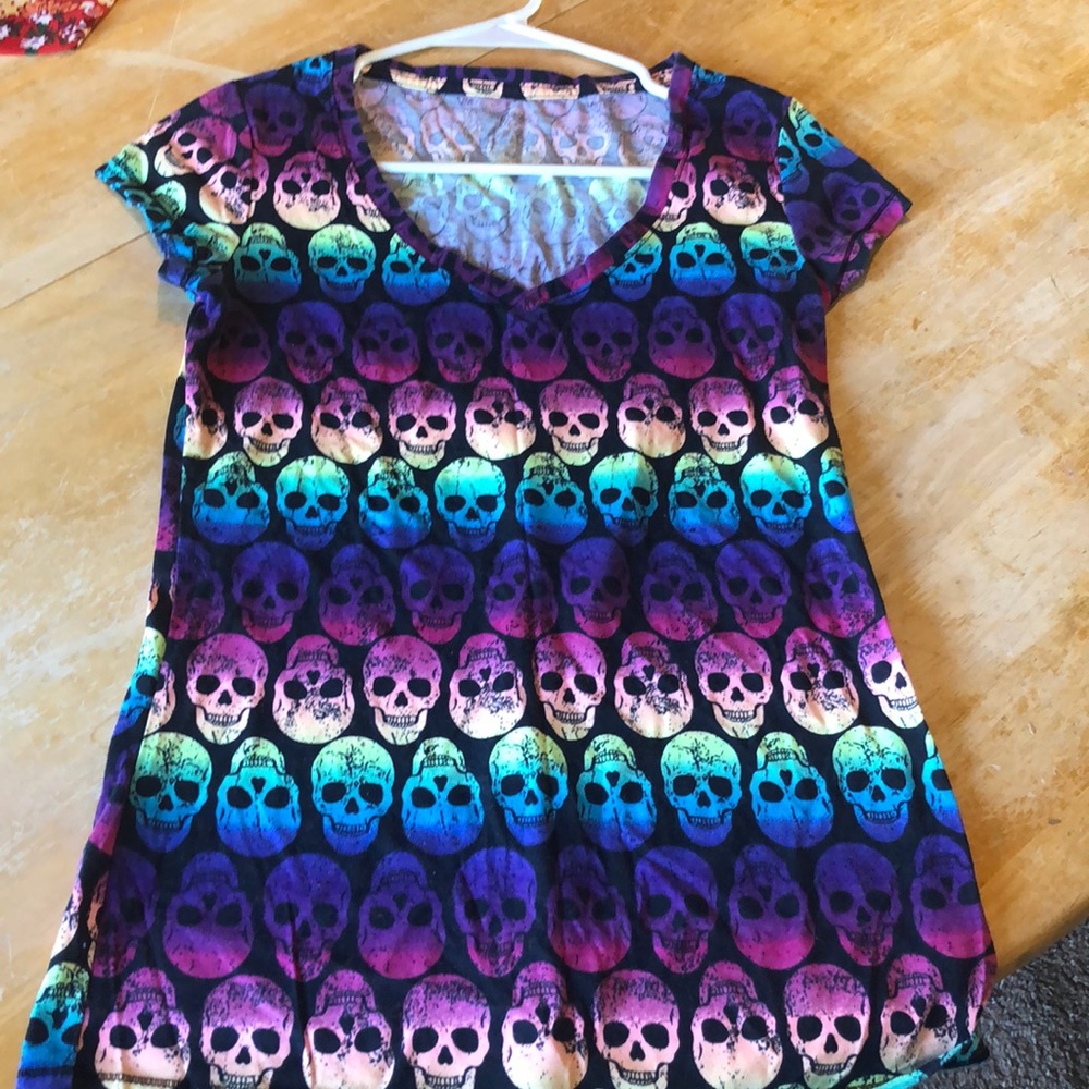Skull Patterned T-Shirt